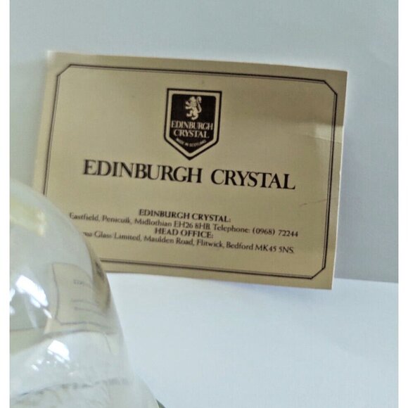 Authentic Scottish Charm: Edinburgh Crystal 6" Bell Robert Burns Auld Lang Syne - Picture 5 of 14